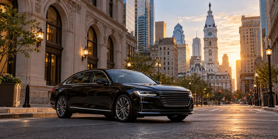 Black private car for philadelphia travel